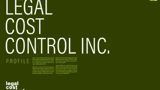 Legal Cost Control screenshot