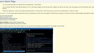 Leo Editor screenshot