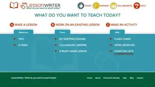 LessonWriter screenshot