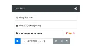 LessPass screenshot