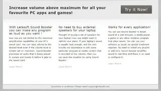 Letasoft Sound Booster screenshot