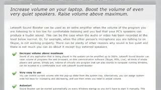 Letasoft Sound Booster screenshot