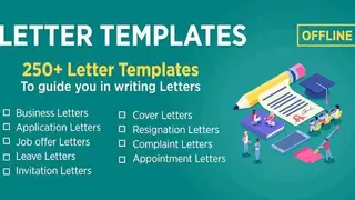 Letter Templates Offline screenshot