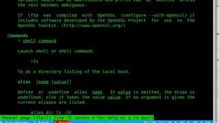 lftp screenshot