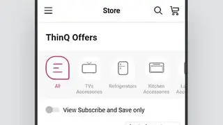 LG ThinQ screenshot