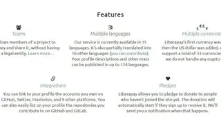 Liberapay screenshot