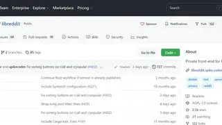 Libreddit screenshot
