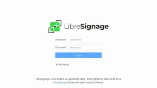 LibreSignage screenshot