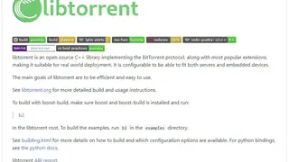 Libtorrent screenshot