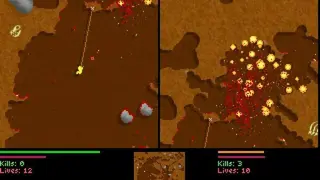 Liero screenshot