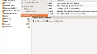 Liferea screenshot