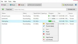 LIII BitTorrent Client screenshot