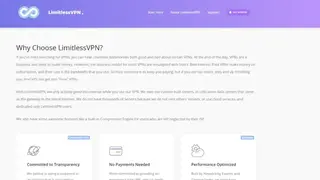 LimitlessVPN screenshot