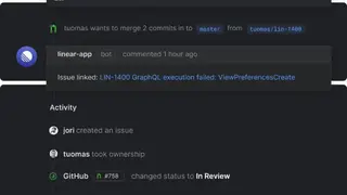 Linear screenshot