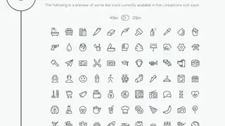 Linearicons screenshot