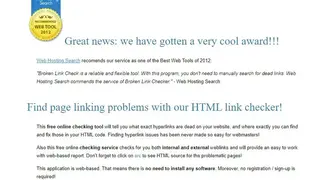 Link checker BrokenLinkCheck screenshot