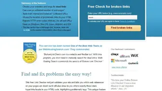 Link checker BrokenLinkCheck screenshot