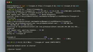 LinuxGSM screenshot
