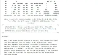 Linuxlogo screenshot