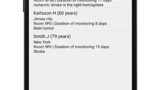 List of my patients screenshot