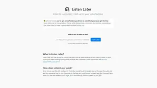 Listen Later screenshot