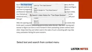 Listen Notes screenshot