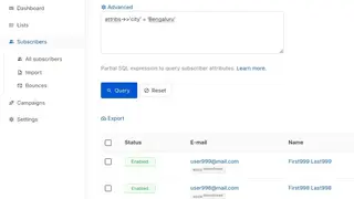 Listmonk screenshot