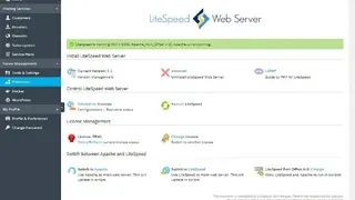 LiteSpeed Web Server screenshot