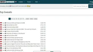 Liveset Database screenshot