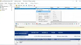 Local Website Archive screenshot