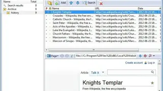 Local Website Archive screenshot