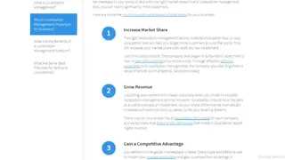 Localization Management screenshot
