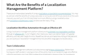 Localization Management screenshot