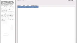 Logical Volume Manager screenshot
