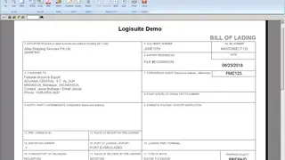 Logisuite Financials screenshot