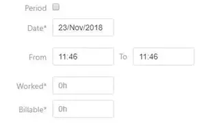 Logwork screenshot