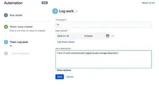 Logwork screenshot