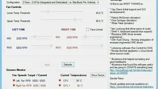 Lubbo’s MacBook Pro Fan Control screenshot
