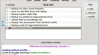LuckyBackup screenshot
