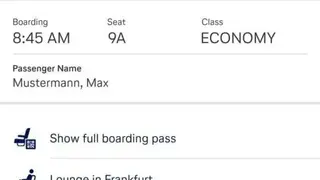 Lufthansa screenshot