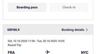 Lufthansa screenshot