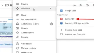 Lumin PDF screenshot