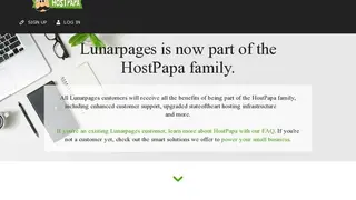 Lunarpages Internet Solutions screenshot
