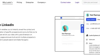 Lusha Extension screenshot
