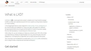 LXD screenshot