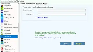 Lycos Mail screenshot