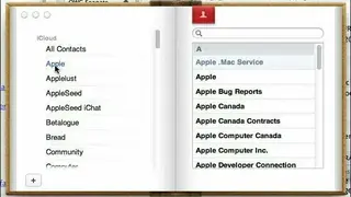 Mac Address Book screenshot