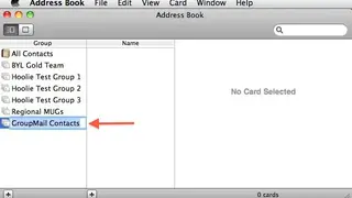 Mac Address Book screenshot