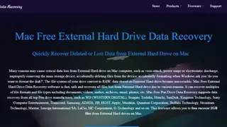 Mac Free External Hard Drive Data Recovery screenshot