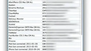 Mac Product Key Finder screenshot